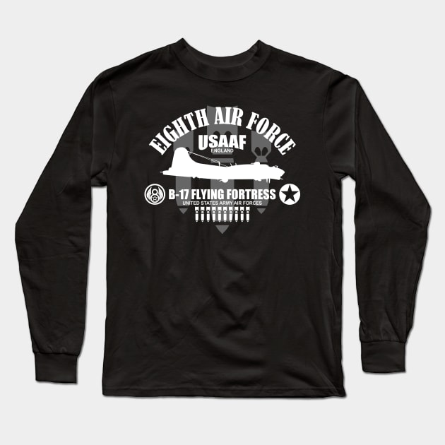 B-17 Flying Fortress Long Sleeve T-Shirt by TCP